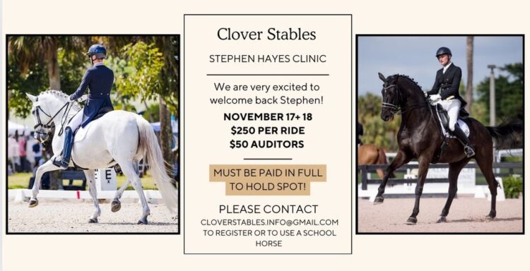 Clover Stables Clinic with Steven Hayes